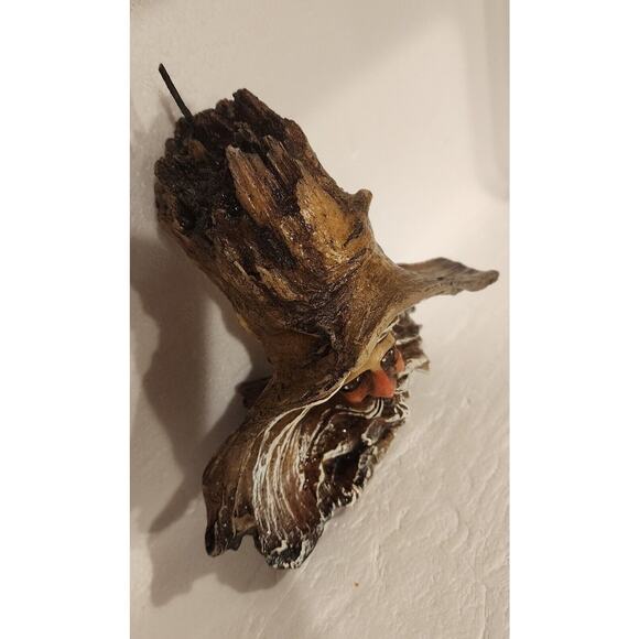Vintage 1970’s Wood 'n Wax Carved Old Man in the Tree Candle Mythical Wizard - Picture 3 of 8
